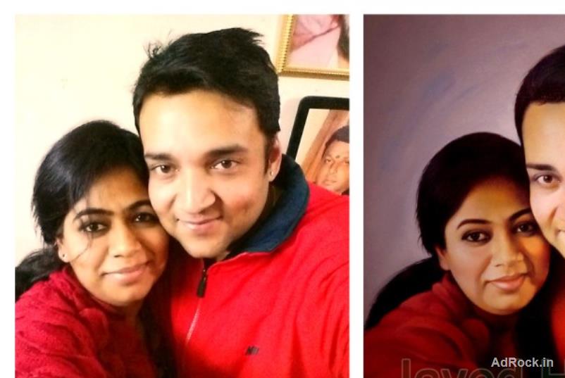 Stunning Couple's Wall Art by Javed Hashmi