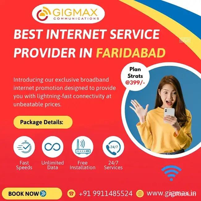 Internet Service in Faridabad – Fast & Reliable Gigmax Broadband