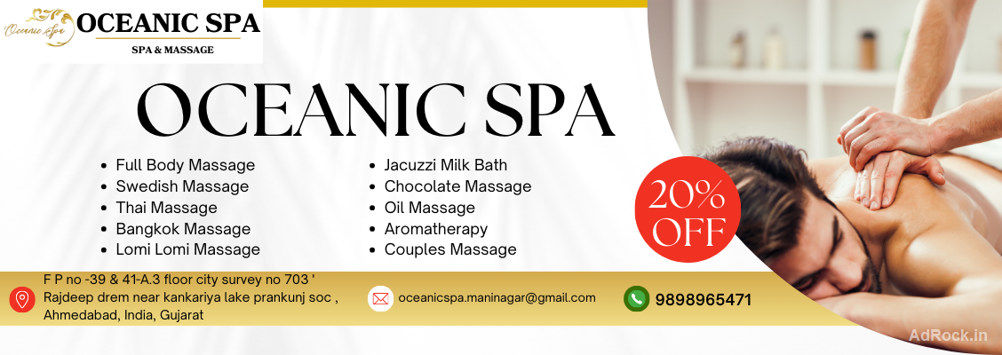 Oceanic Spa Ahmedabad Premium Therapy 9898965471