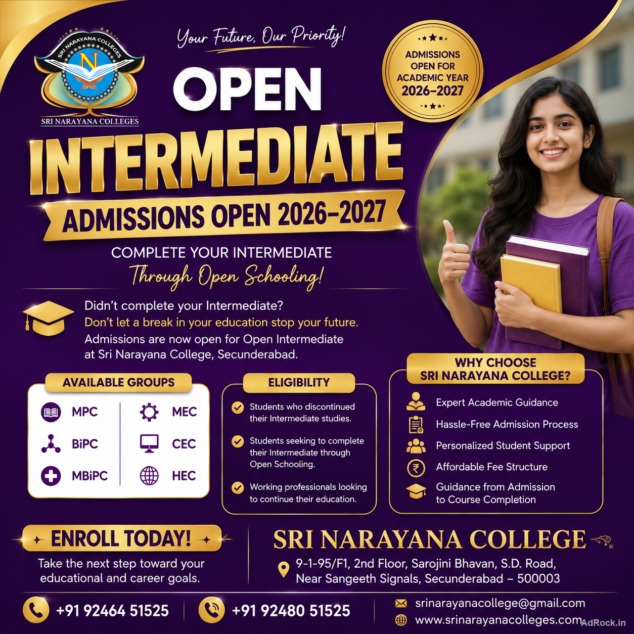 Best Open Inter College Hyderabad