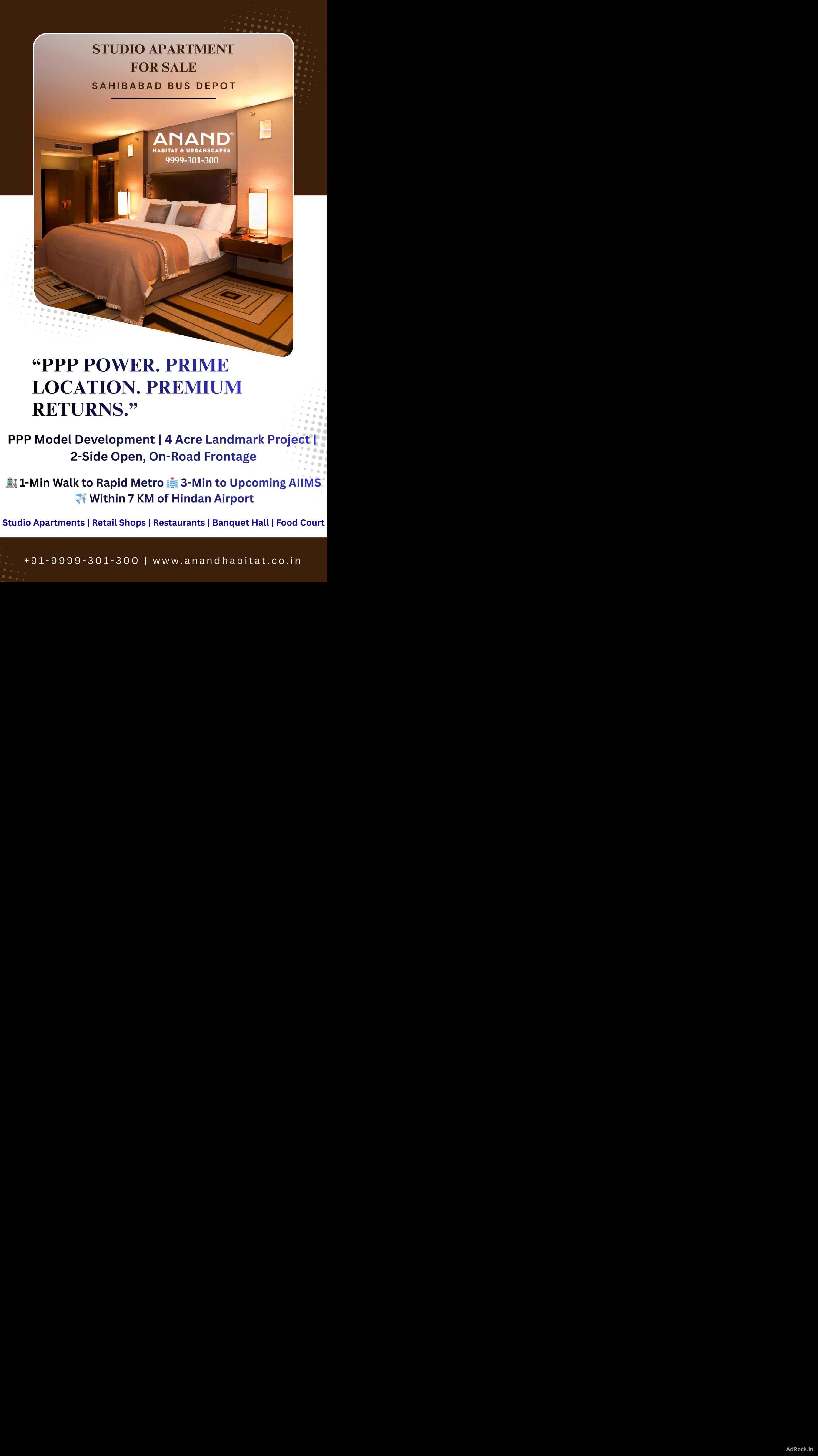 Prime Shops at UP's 1st ISBT–UPSRTC For sale AN Anand habitat Sahibabad