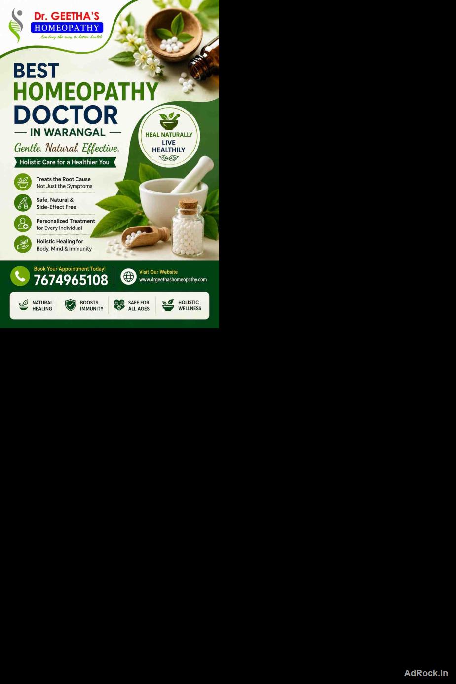 Dr Geetha's Homeopathy Clinic – Quality Homeopathic Care in Warangal