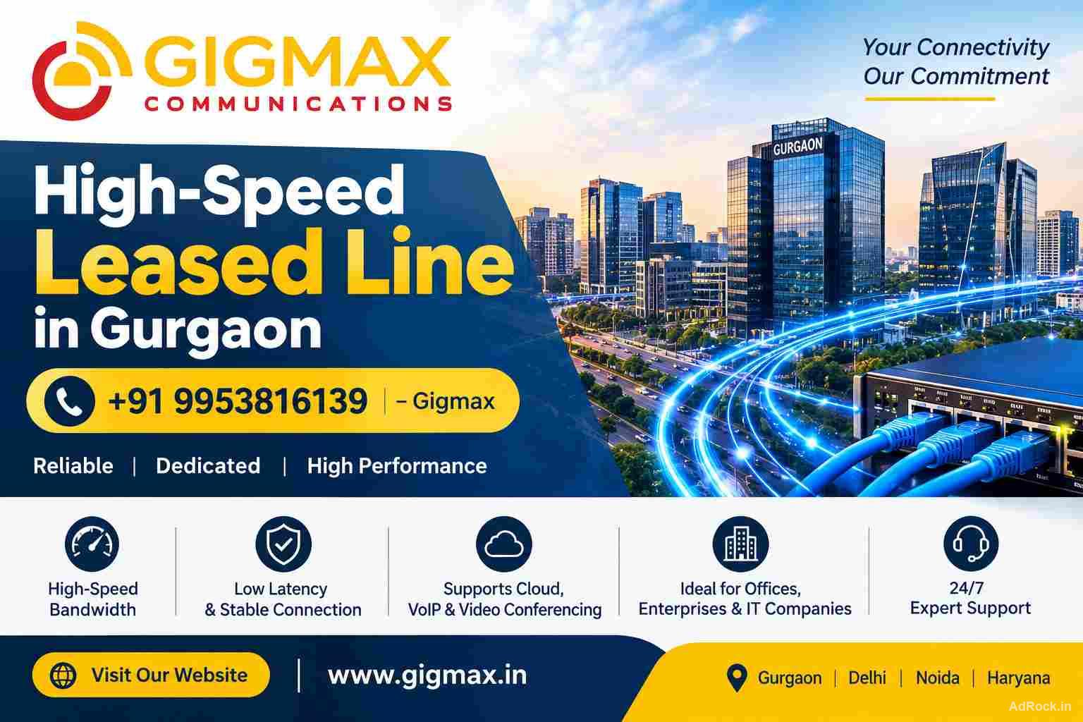 High-Speed Leased Line in Gurgaon | +91 9953816139 – Gigmax 