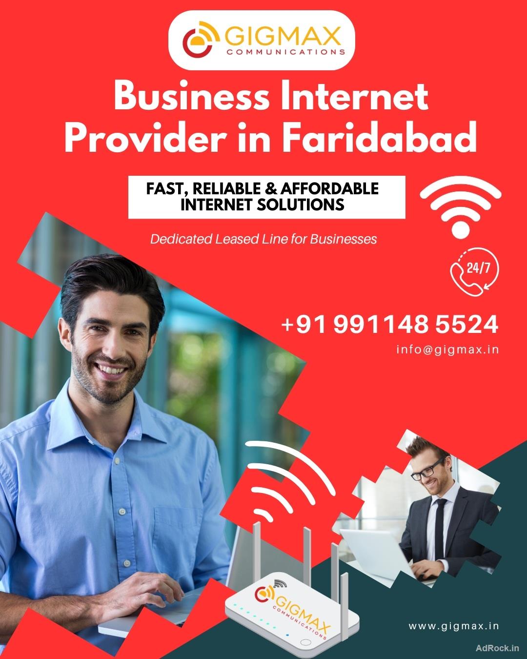 Business Internet Provider in Faridabad – Gigmax High-Speed Solutions