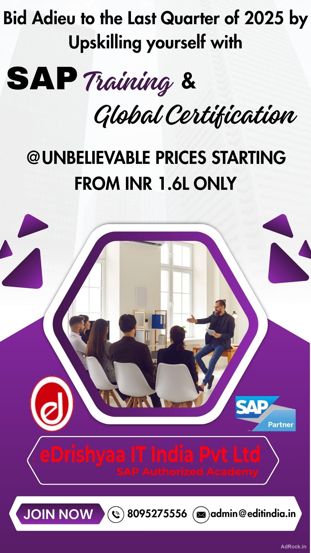 Learn SAP S/4 Hana, Light your future with SAP Global Certification………….