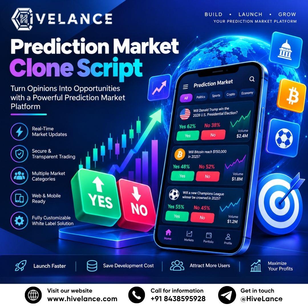 How Does a Prediction Market Clone App Help Businesses Enter the Prediction Market Industry?
