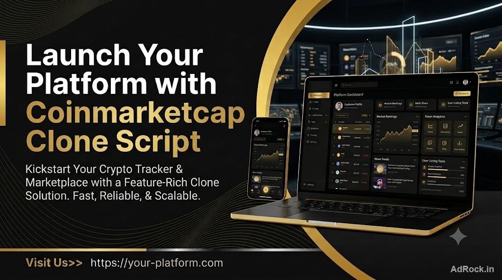 Launch Your Platform with Coinmarketcap Clone Script 