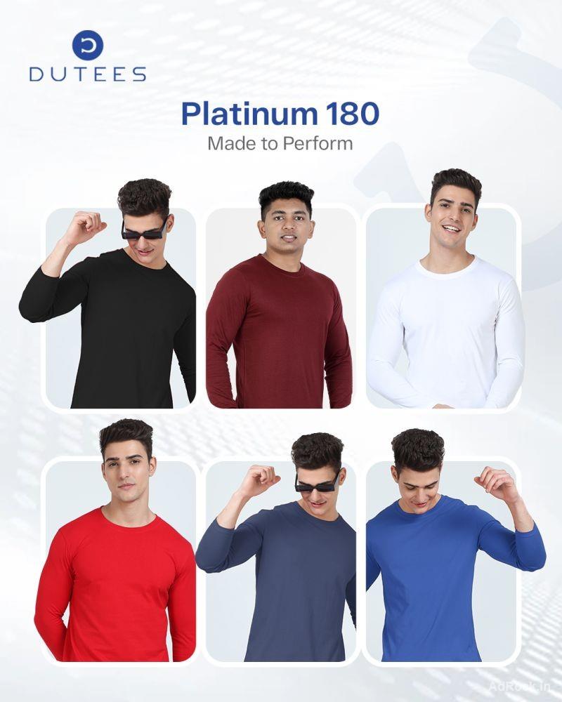 Super Delicate Cotton Unisex T-Shirt | Round Neck, Regular Fit – Platinum 180