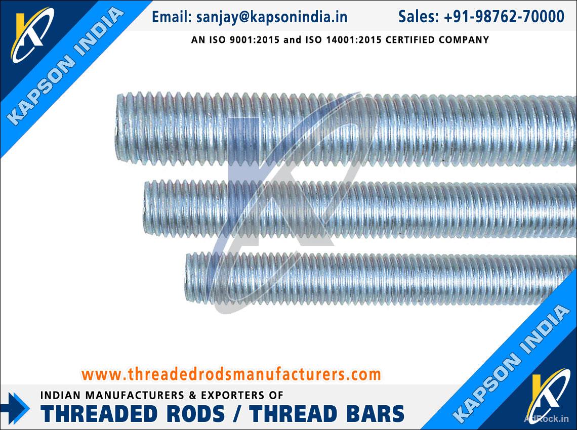 Threaded Rods & Bars, Hex Bolts, Hex Nuts Fasteners manufactures exporters India threadedrodsmanufacturers.com..
