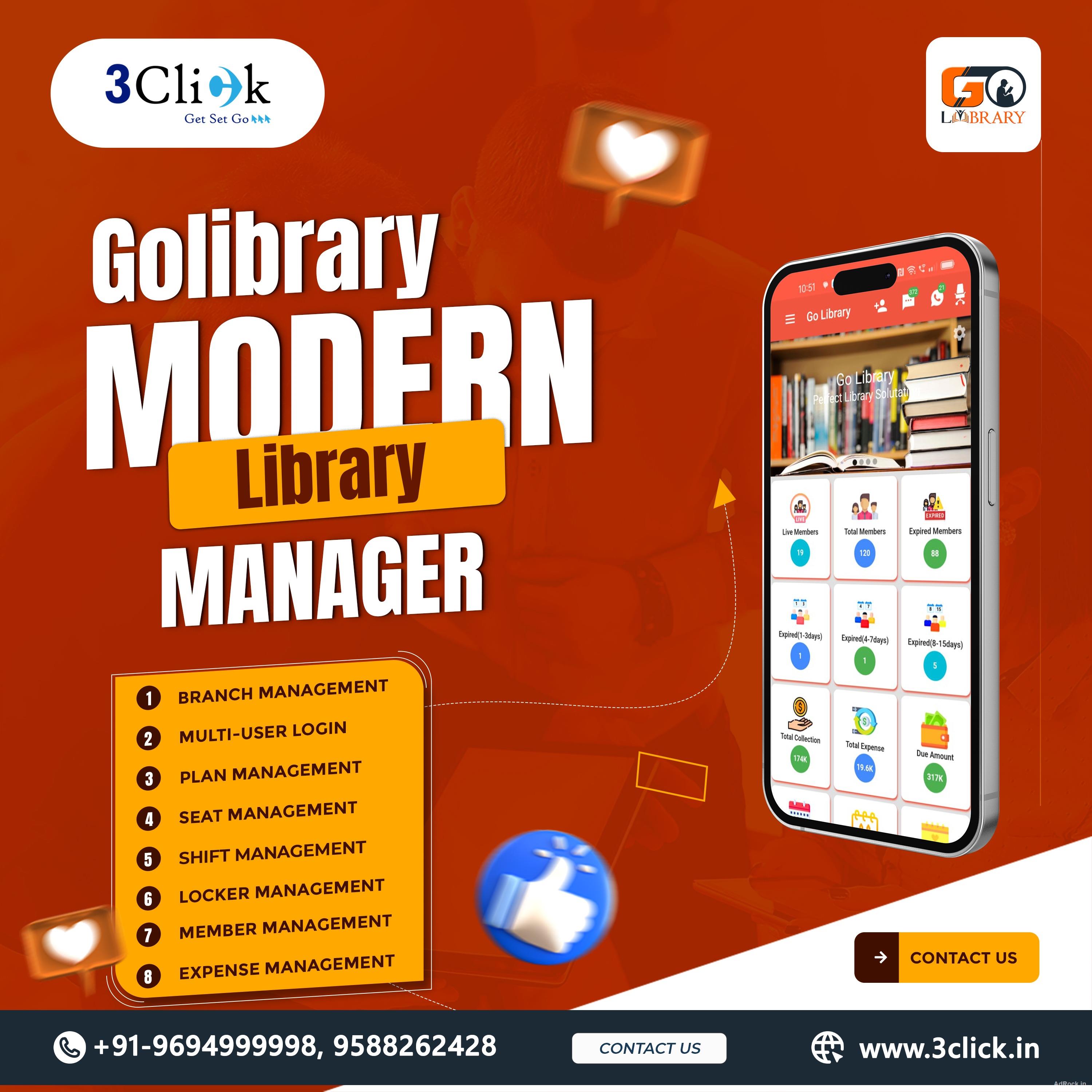 GoLibrary Best Library Management App Digital Library Manager Application