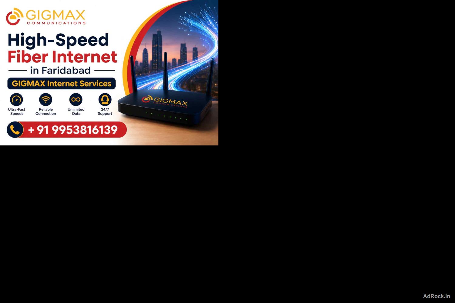 Fibernet in Faridabad & Fiber Broadband in Faridabad – GIGMAX