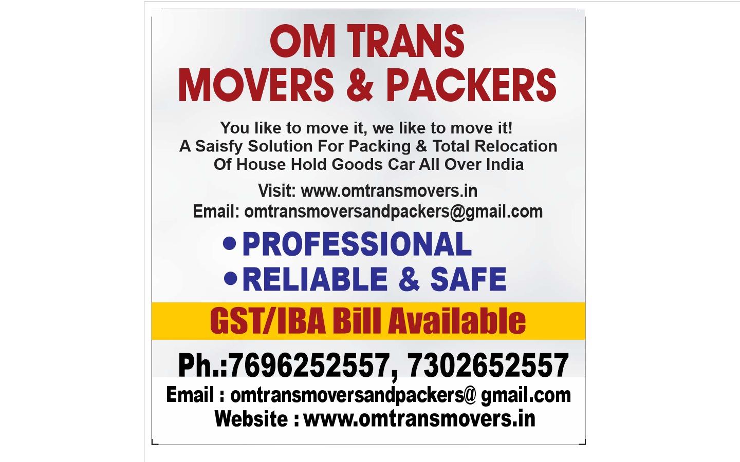 Om Trans movers and packers best 