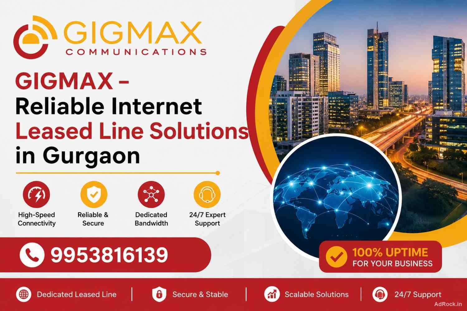 Leased Line Service in Gurgaon – GIGMAX Business Internet Solutions