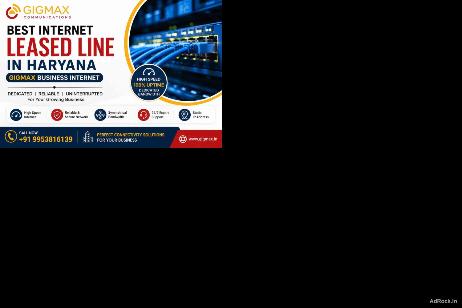 Best Internet Leased Line in Haryana | GIGMAX Business Internet