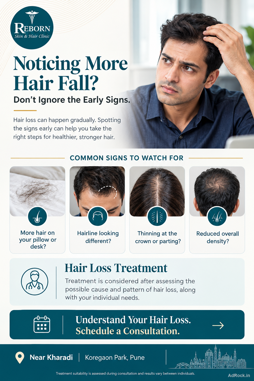 Hair Loss Treatment in Koregaon Park, Pune – Reborn Skin & Hair Clinic
