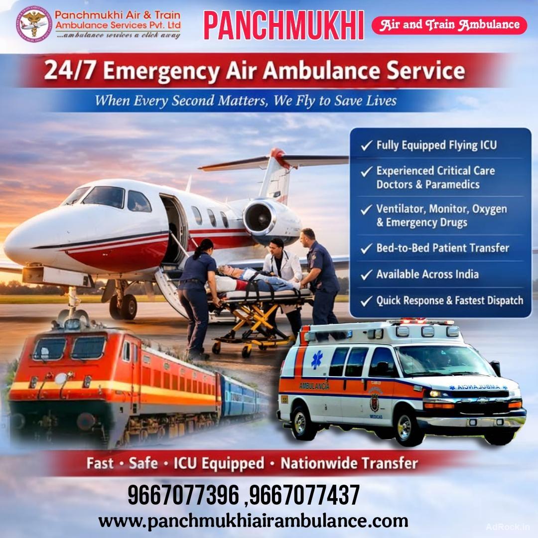 Panchmukhi Air Ambulance from Delhi- risk free and safe traveling experience