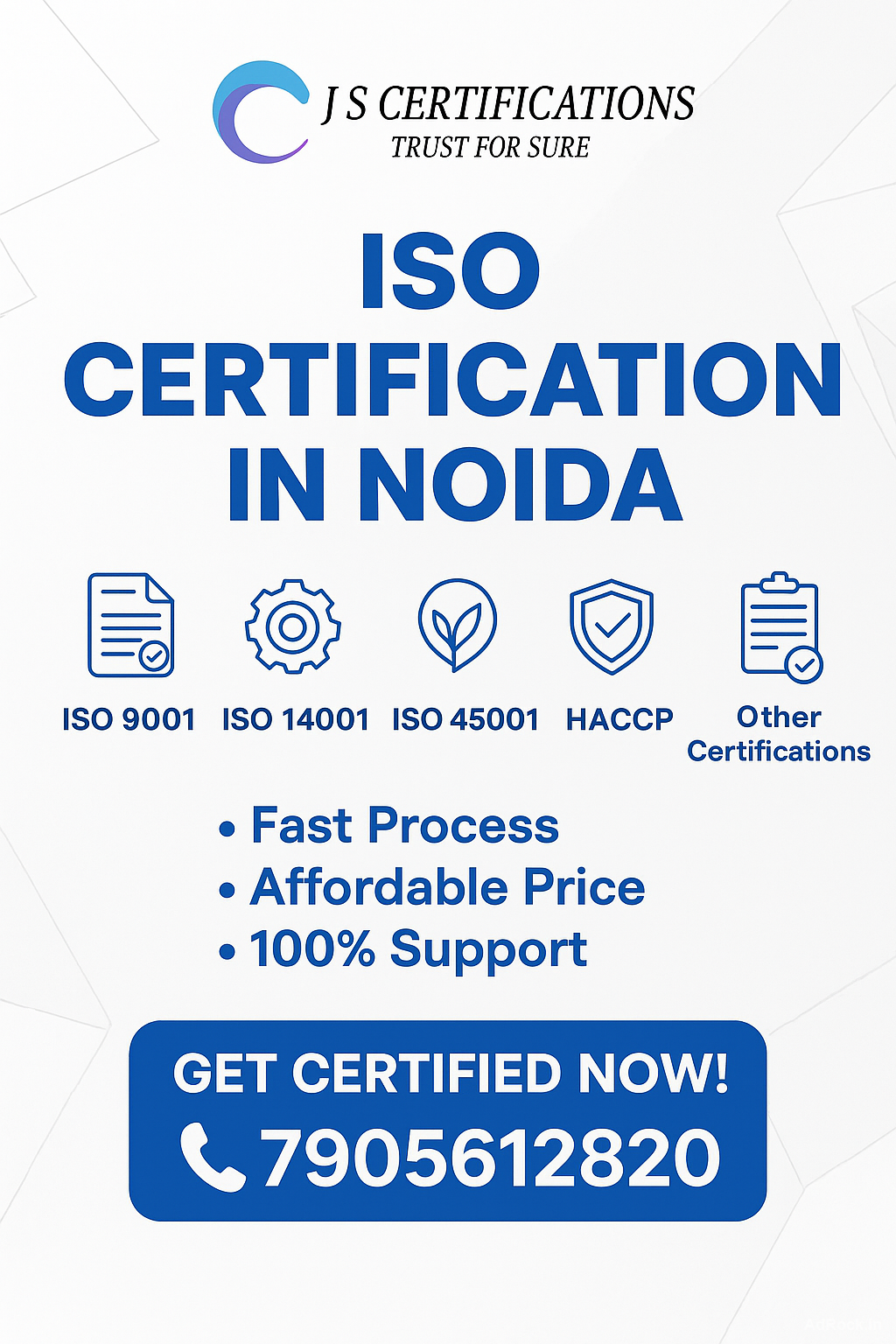ISO Certification in Noida for all businesses 