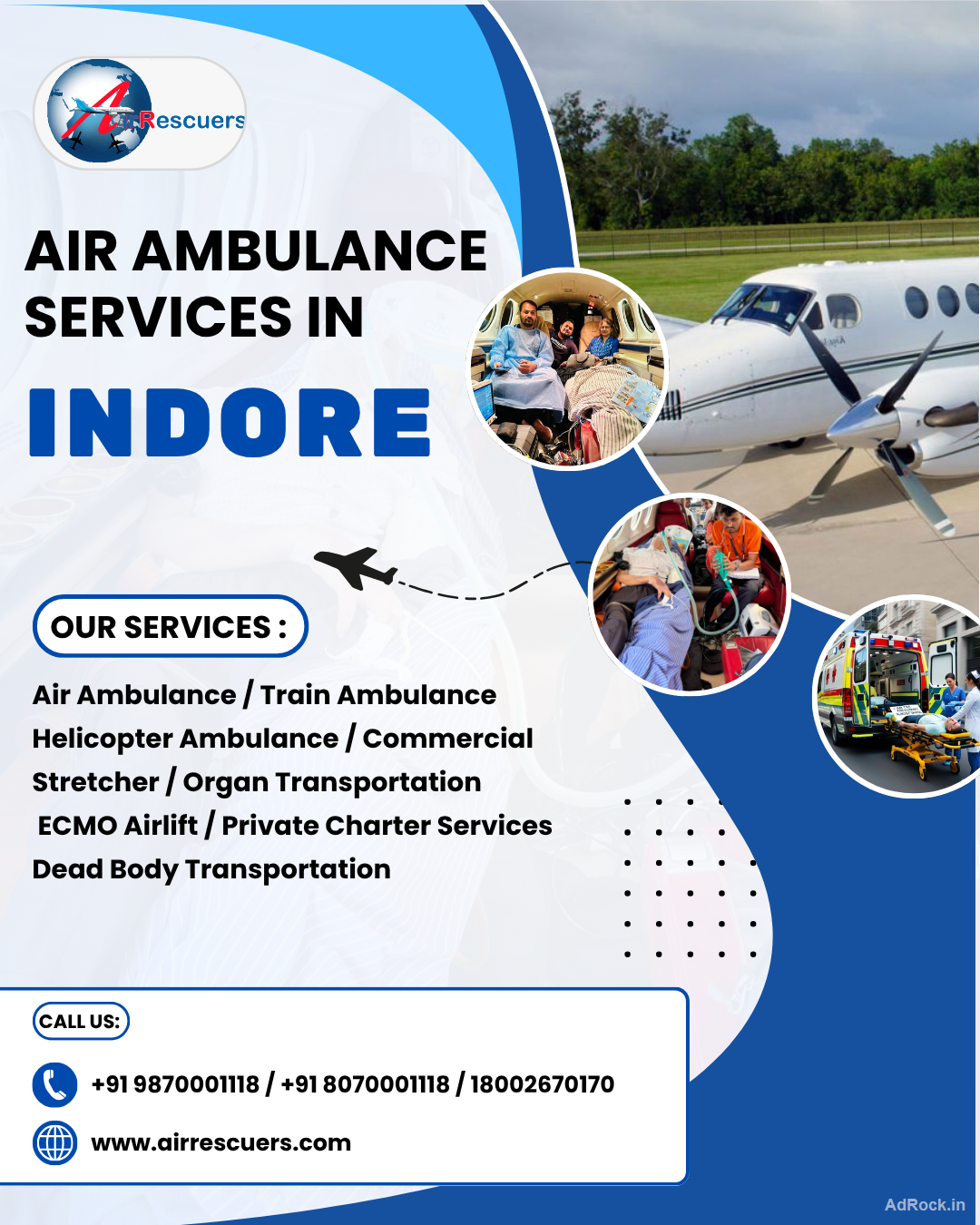 Reliable Air Ambulance Services in Indore – Quick Response