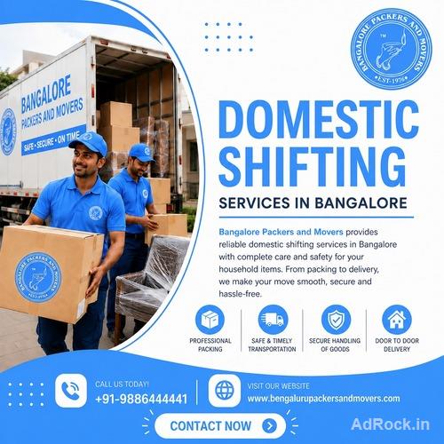Domestic Shifting Services in Bangalore 