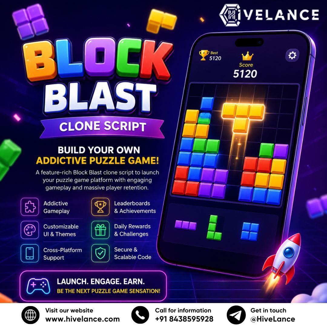 Build a Scalable Puzzle Game with Our Block Blast Clone App