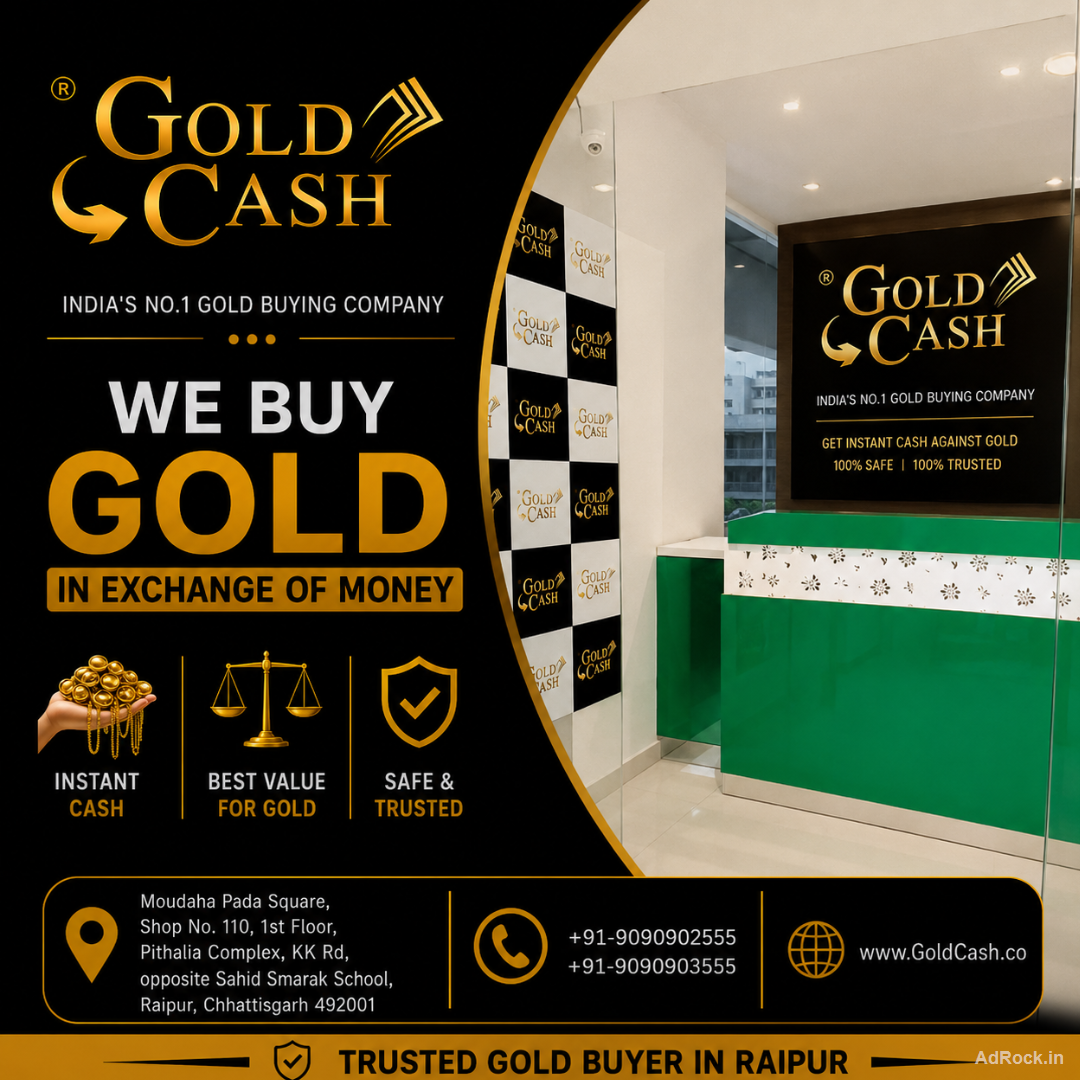 Gold Jewelry Buyer in Raipur - Gold Cash Limited