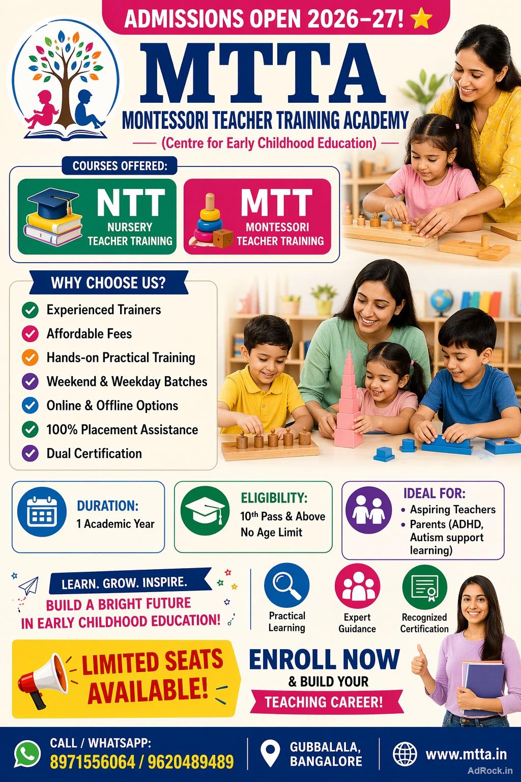 Montessori and Nursery Teacher Training
