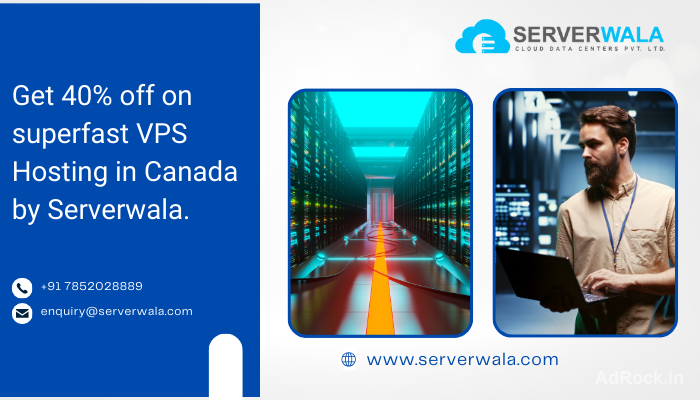 Get 40% off on superfast VPS Hosting in Canada by Serverwala. Get 40% off on superfast VPS Hosting in Canada by Serverwala.