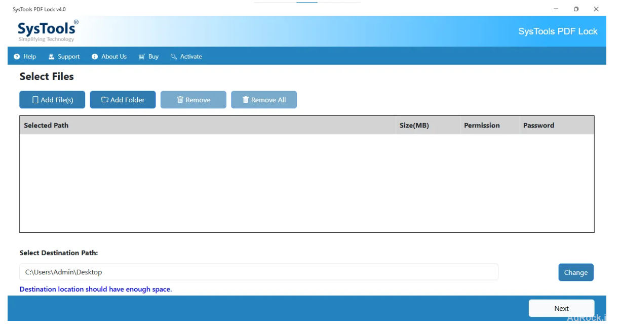 SysTools PDF Locker to Lock PDF With Password