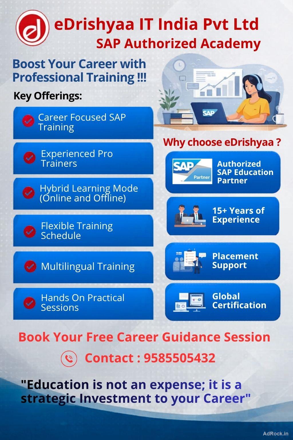 🎓 Start Your Career with SAP – Free Guidance Available !!!