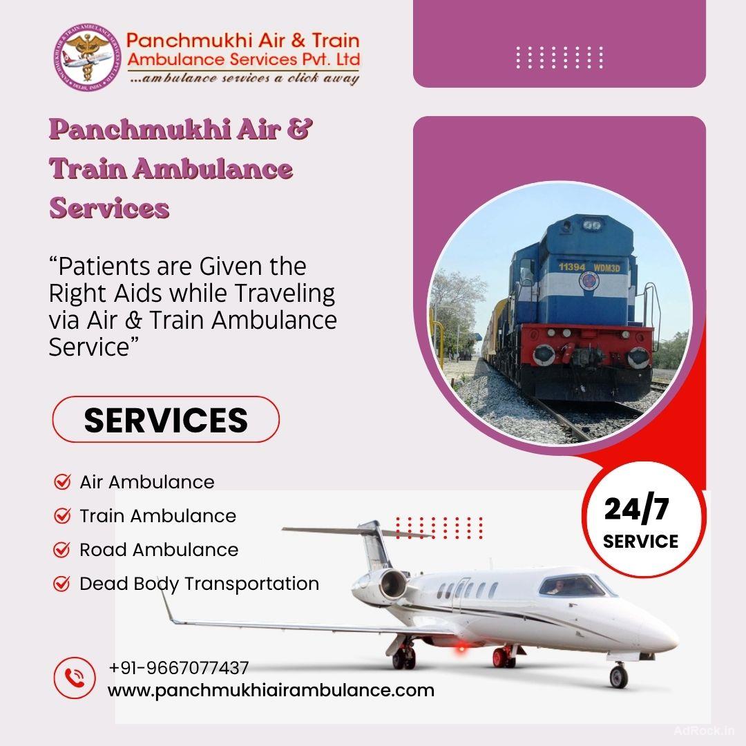 Panchmukhi Air Ambulance Service in Mumbai provides patients with safe and comfortable travel facilities