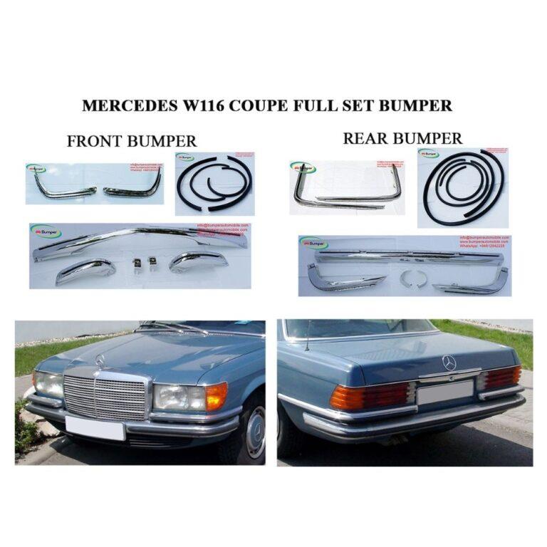 Mercedes W116 280 S, 280 SE, 350 SE, 450 SE, 450 SEL, 300 SD (1972-1980) bumpers