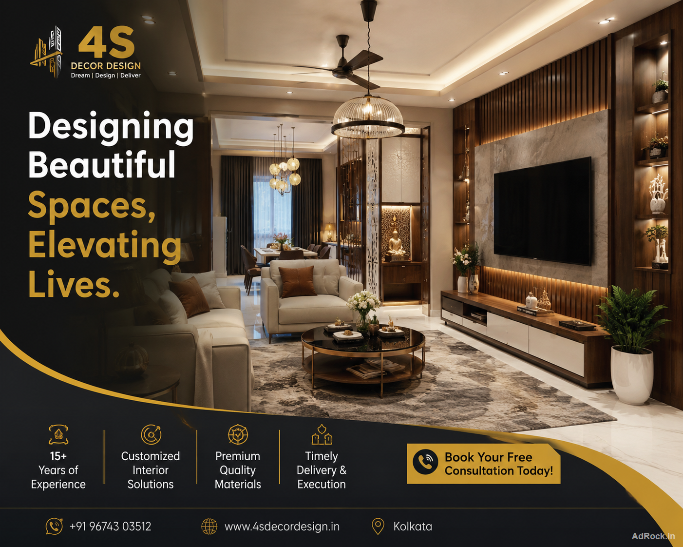 Best Home Interior Designers Near You in Kolkata – 4S Decor Design