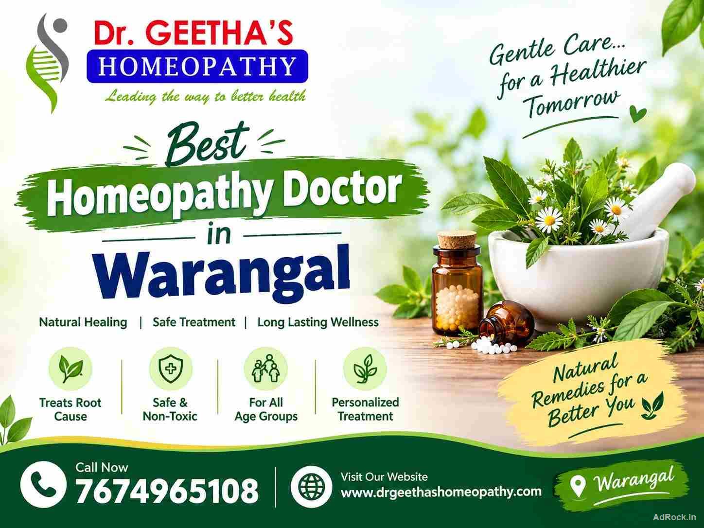 Homeopathy Care for Various Health Concerns at Dr Geetha’s Clinic