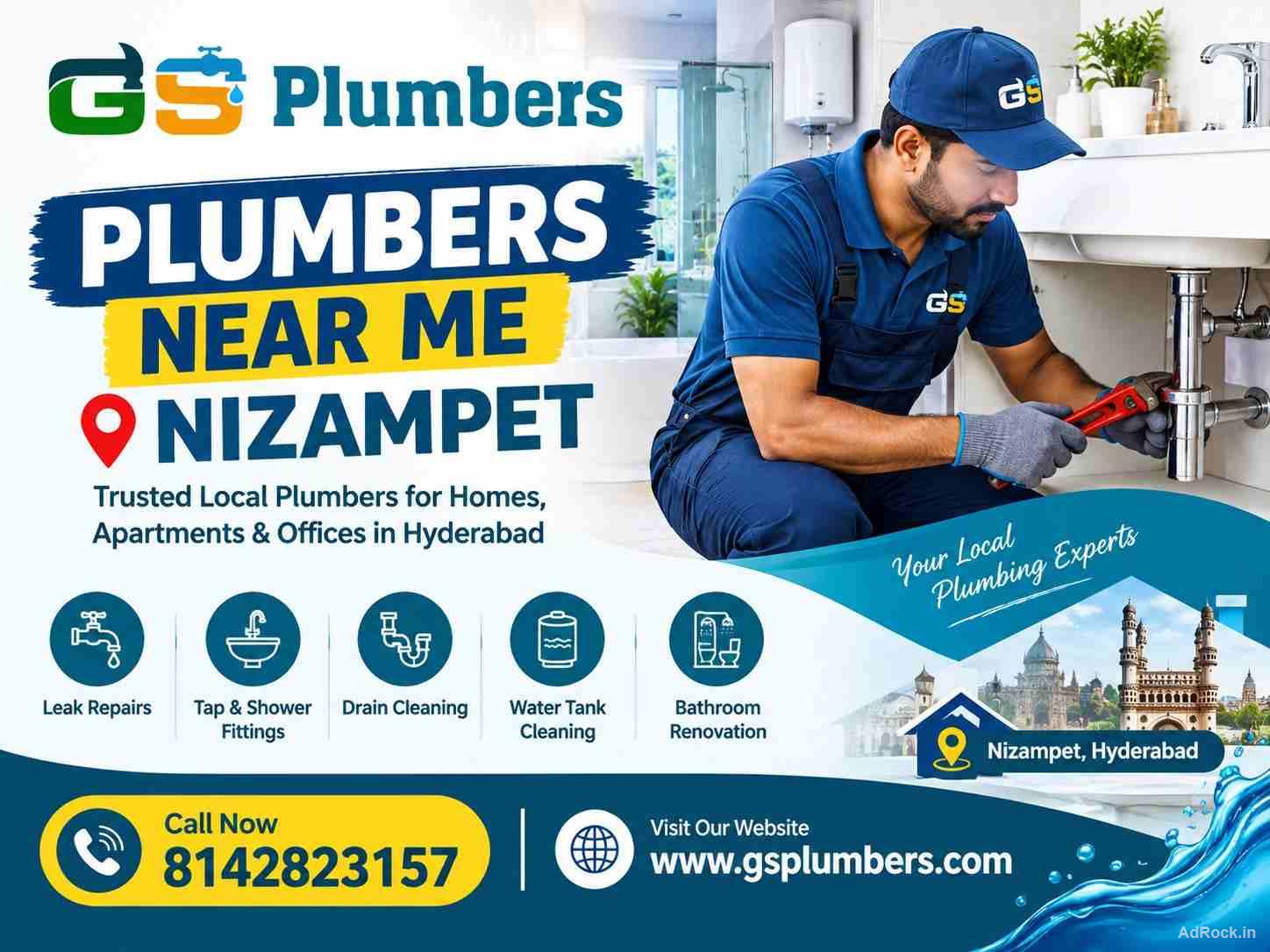 Local Plumbers Near Me Nizampet for Plumbing Solutions