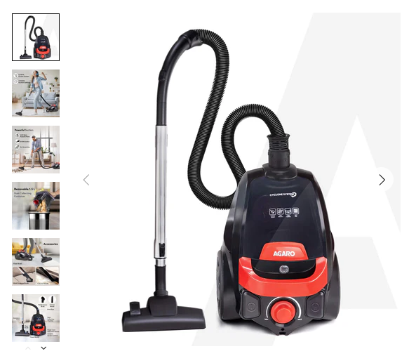 ICON 1600W Bagless Vacuum Cleaner | 24 kPa Cyclonic Suction | Home Cleaning Machine