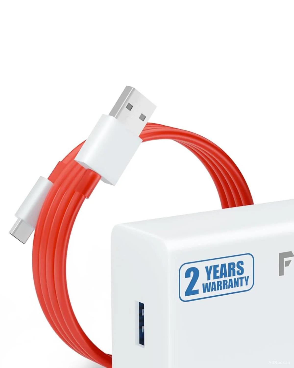 FEDUS Vivo 44W C-Type Flash Fast Charger Adapter for Vivo V40, V40 Pro, V40e, Y300 5G, Y28E, Y28S, T3 Lite, Y5..