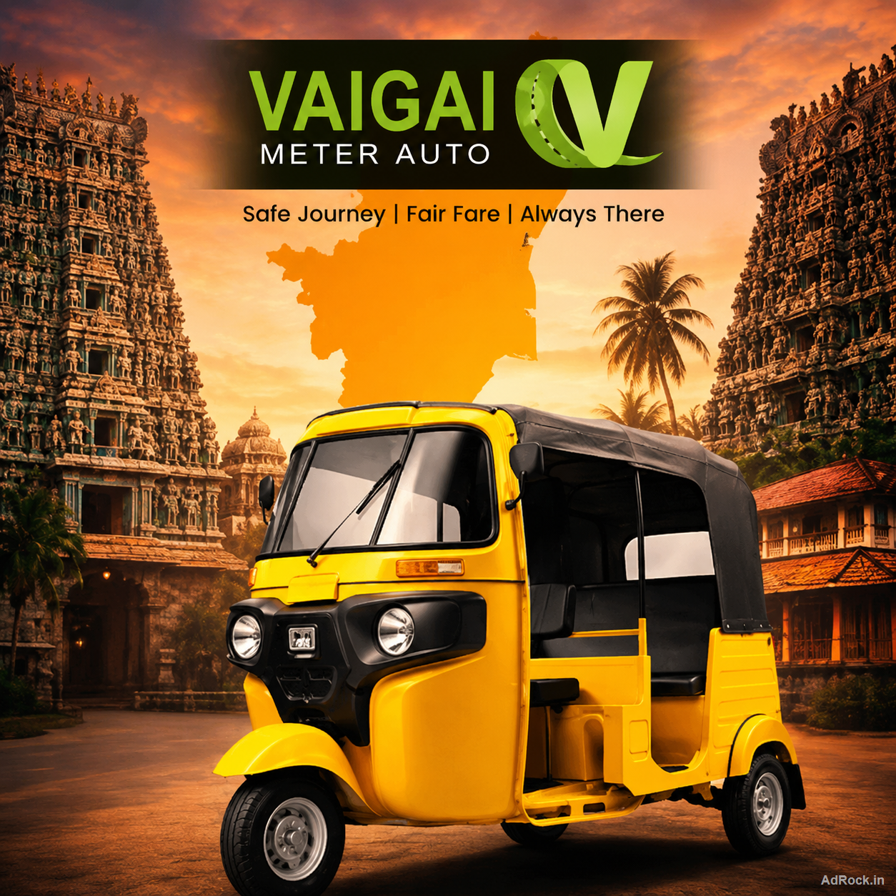 Fast Vaigai Meter Auto Booking – Trusted Meter Auto in Madurai