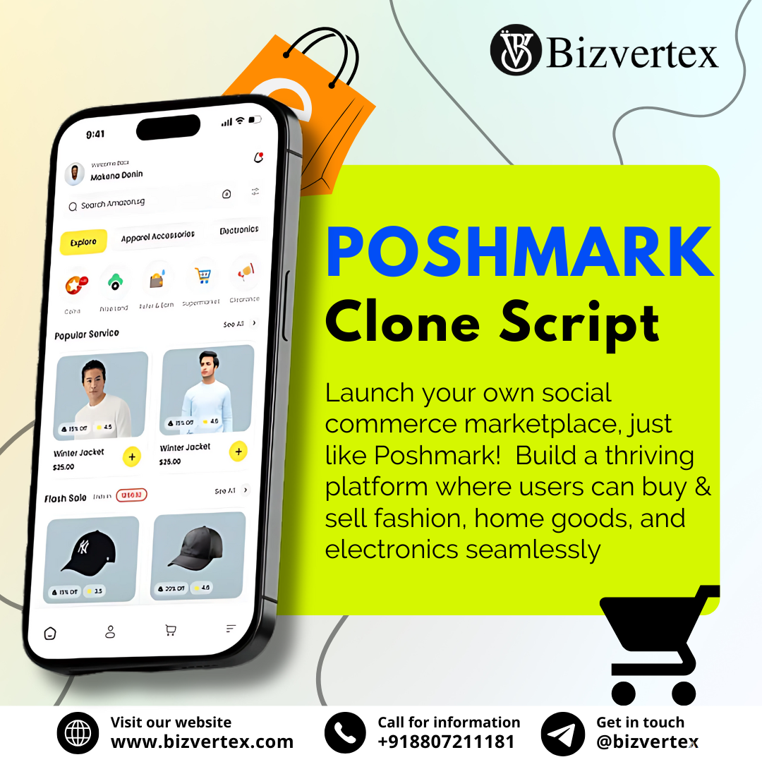 Create a Scalable Fashion Resale Platform with Poshmark Clone Script  Create a Scalable Fashion Resale Platform with Poshmark Clone Script