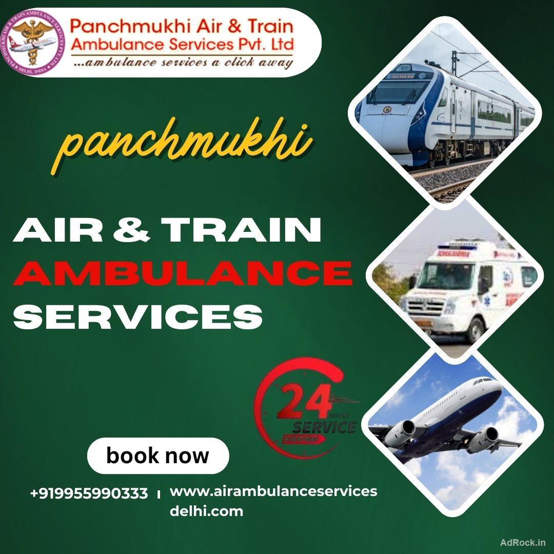 The Panchmukhi Train Ambulance Services in Ranchi makes sure that patients are transported safely and comforta..