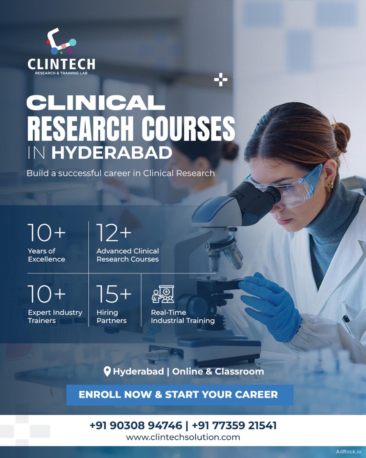 Clinical Research Courses in Hyderabad