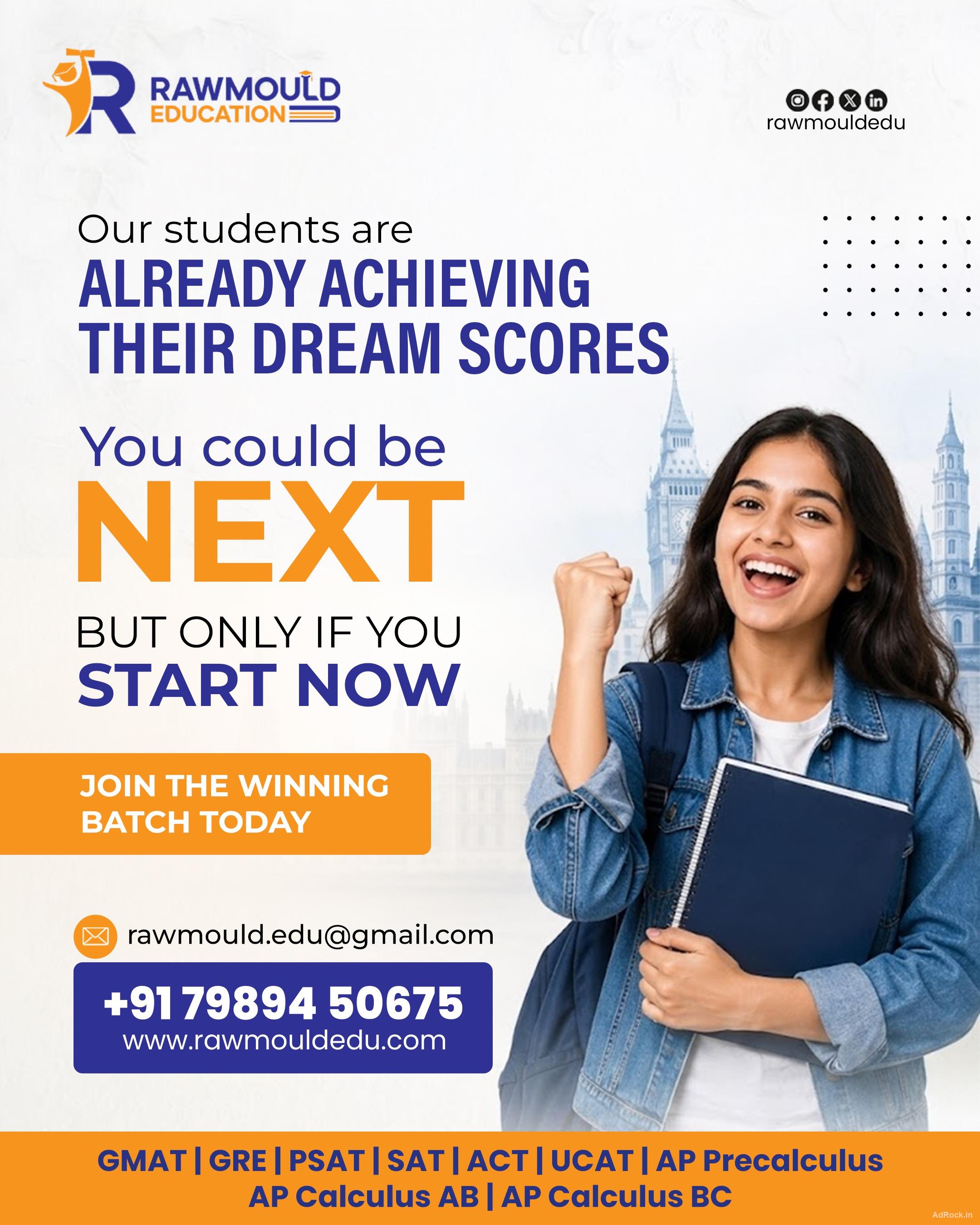 SAT Online Coaching in India - Rawmould Education