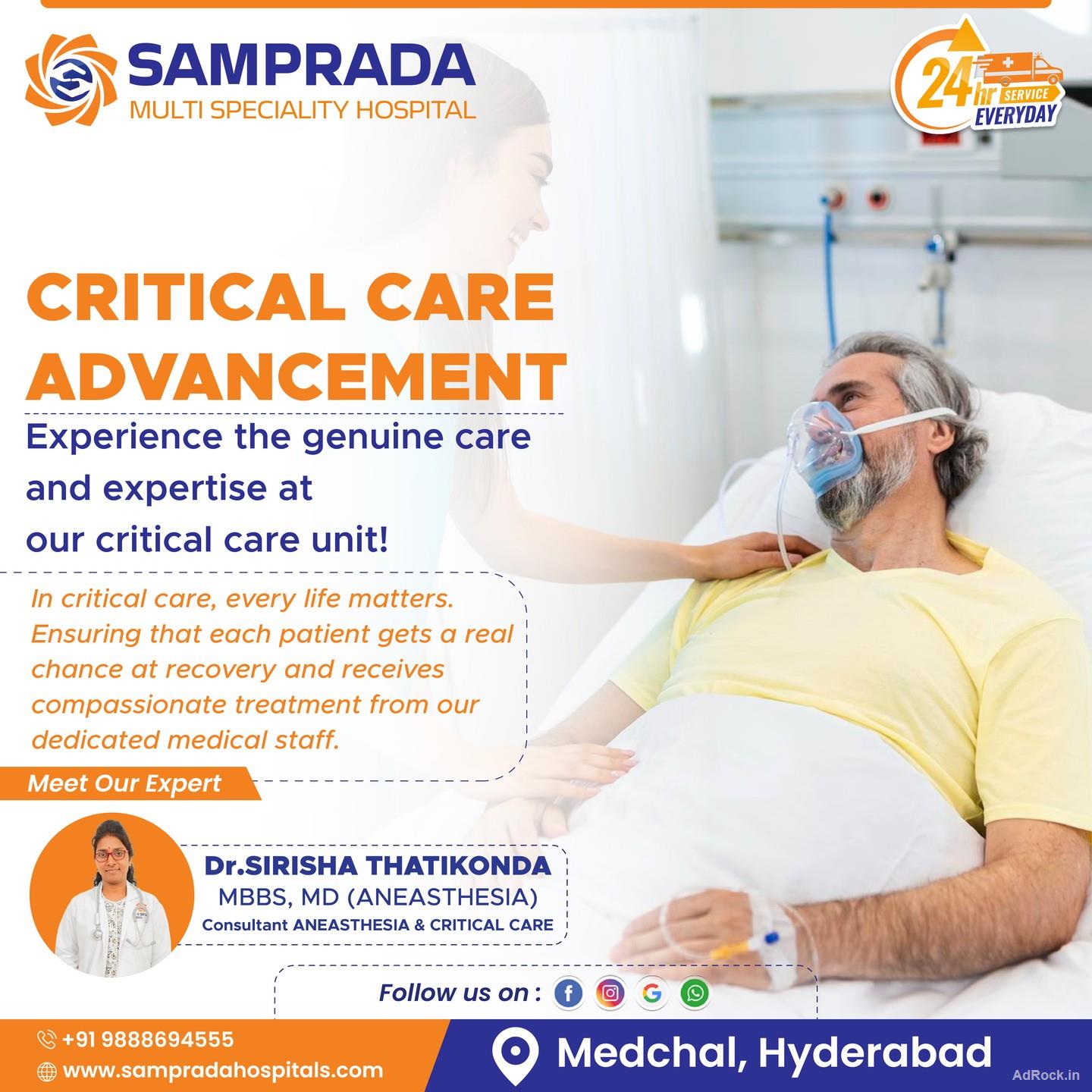 Critical Care Hospital in Medchal Hyderabad | Samprada Hospitals Critical Care Hospital in Medchal Hyderabad | Samprada Hospitals