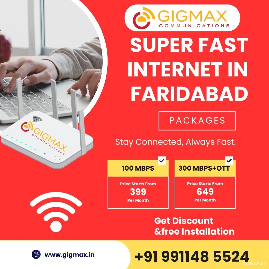 WiFi in Faridabad – Get Fast & Affordable Internet with Gigmax