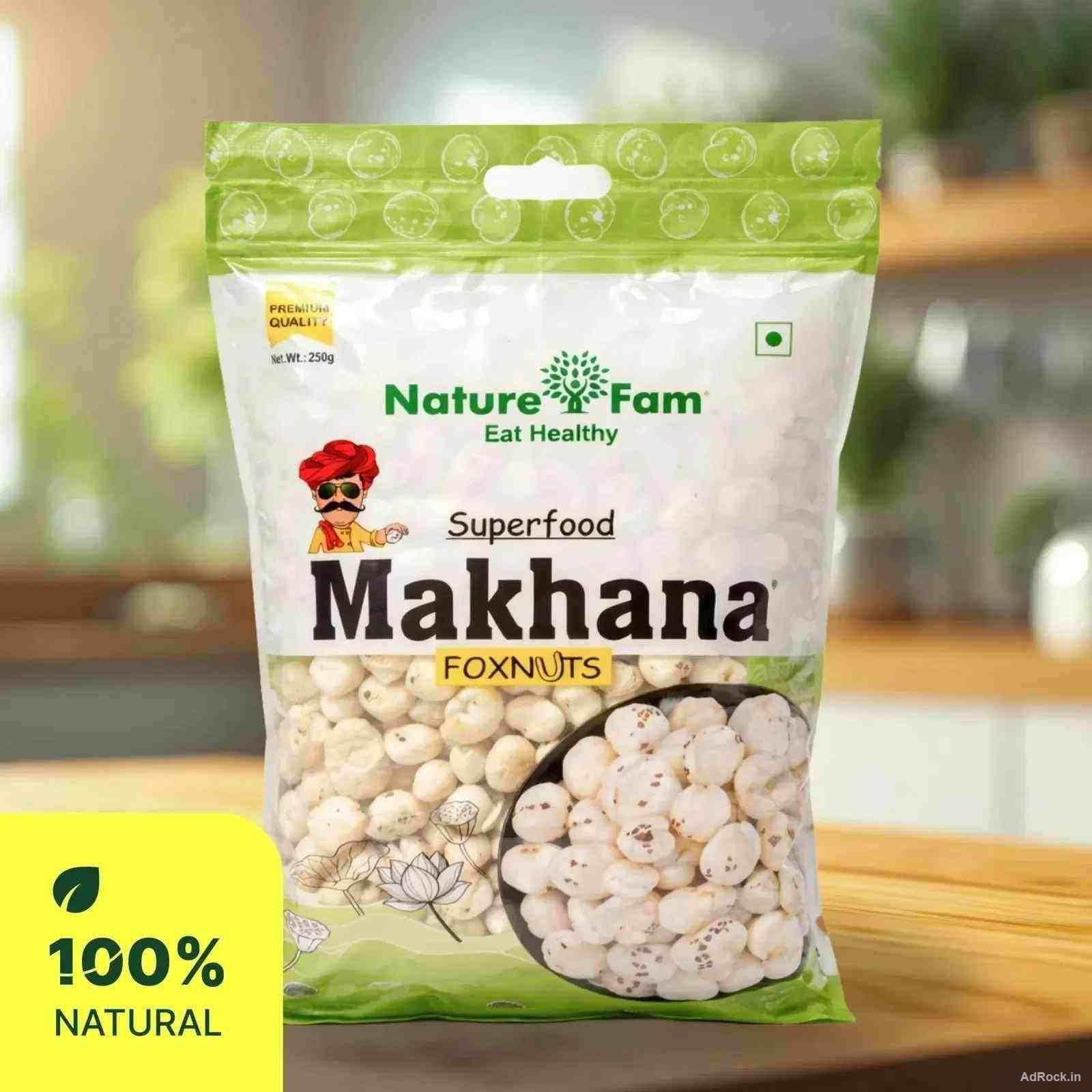 250 GM Makhana Price & Wholesale Dry Fruits Near Me | Naturefam