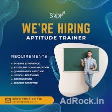We are Hiring Aptitude Trainer