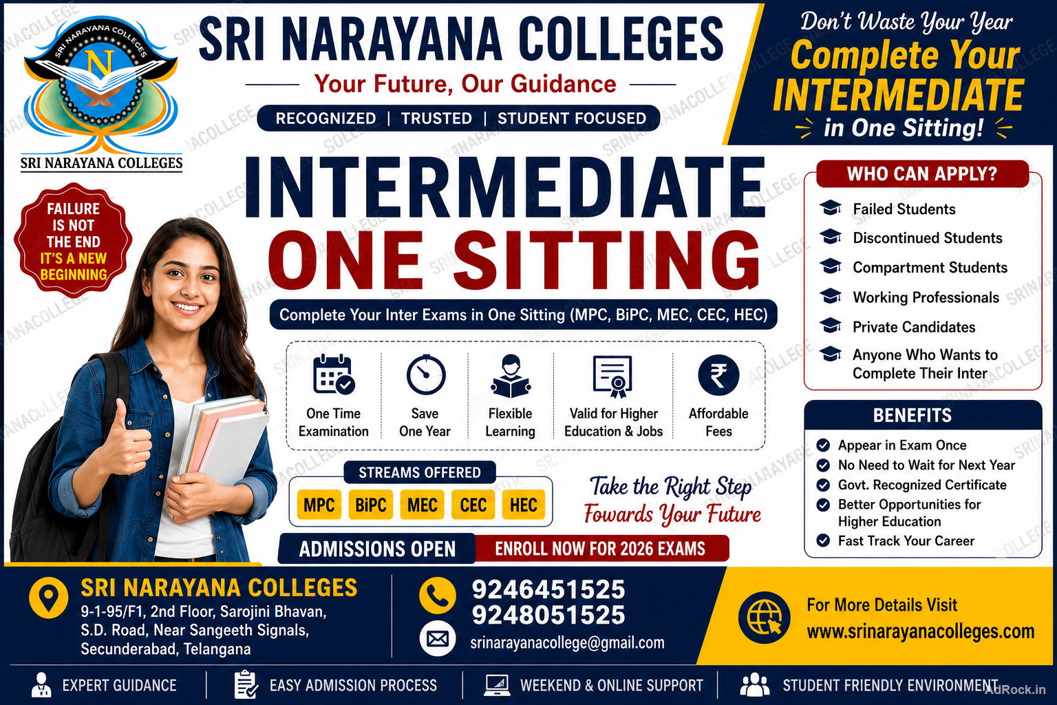 Career Continuation Support For Inter Fail Students