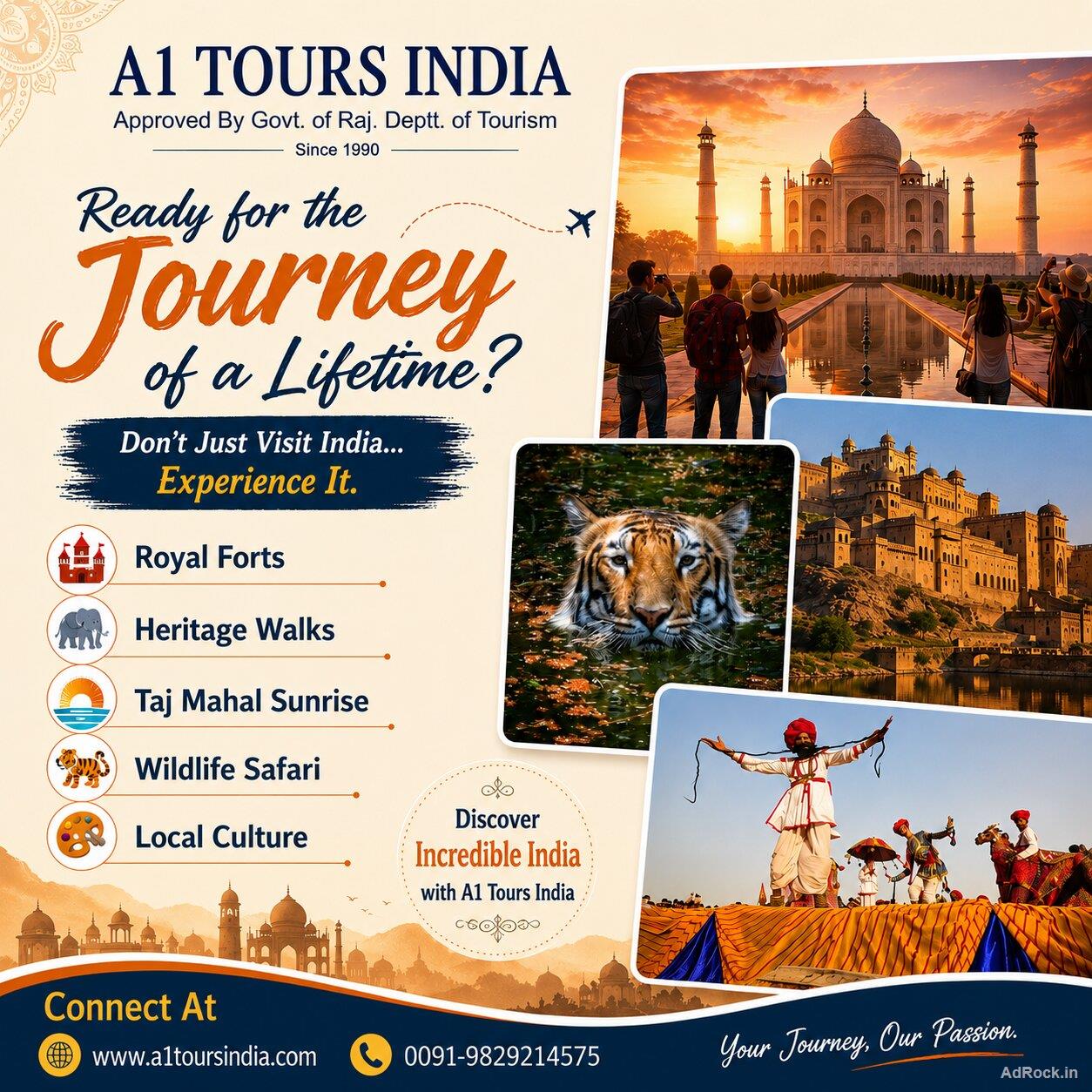 Discover the Taj Mahal & Rajasthan's Royal Heritage with A1 Tours India