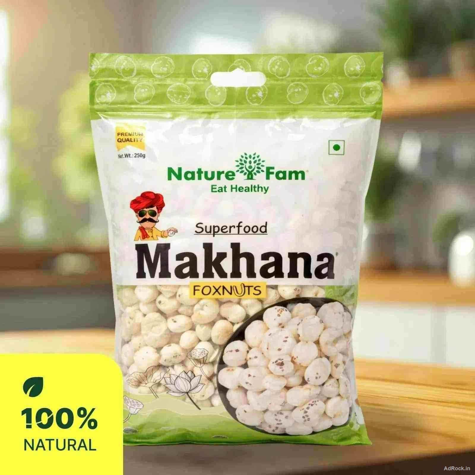 250GM Makhana Price & Dry Fruit Purchase Online | Naturefam