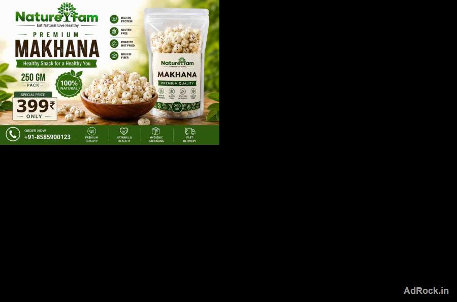 250 GM Makhana Price | Premium Roasted Phool Makhana Online – NatureFam