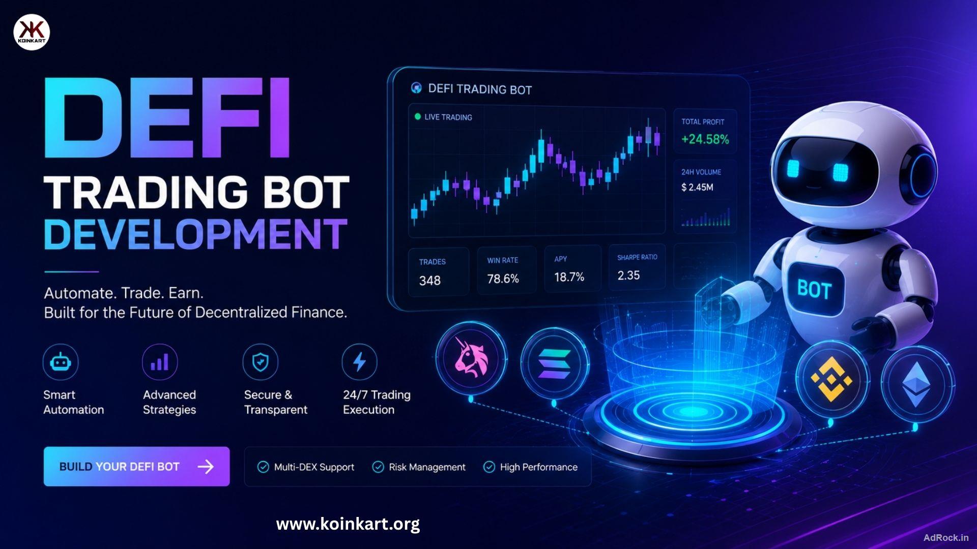 Enhance Automated Trading with Revenue-Focused DeFi Trading Bot Development